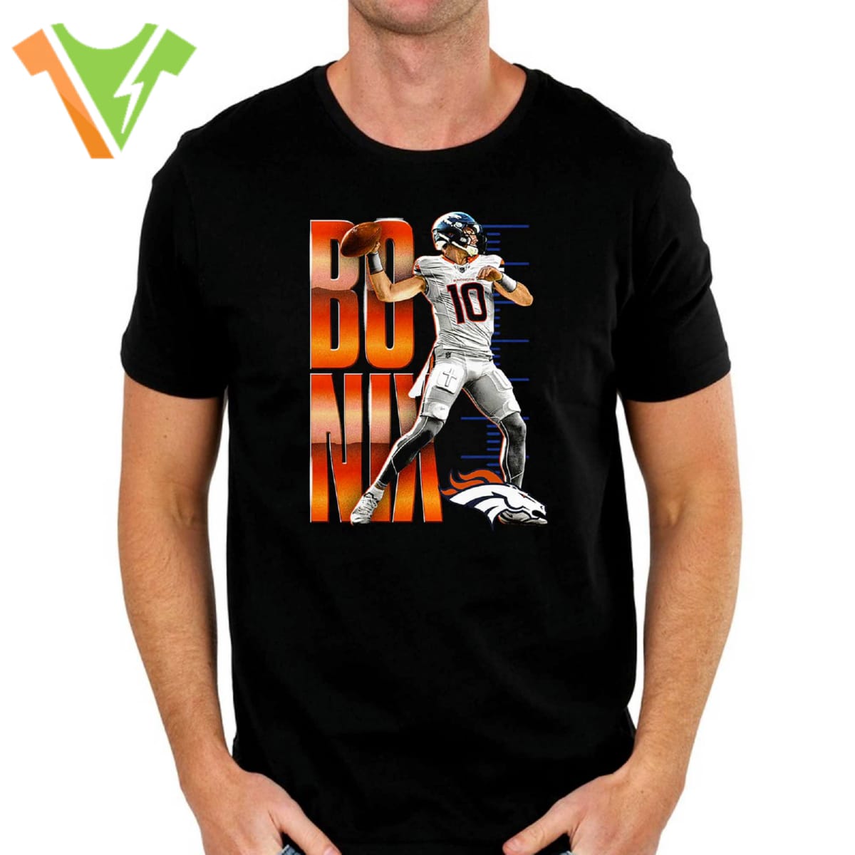 Bo Nix Denver Broncos Celebration T-shirt Bo Nix Denver Broncos Celebration T-shirt