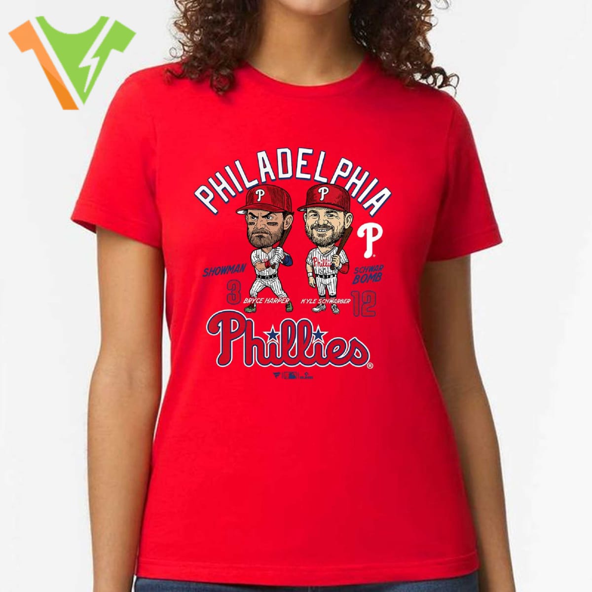 Bryce Harper & Kyle Schwarber Philadelphia Phillies Player Duo T-shirt Bryce Harper & Kyle Schwarber Philadelphia Phillies Player Duo T-shirt