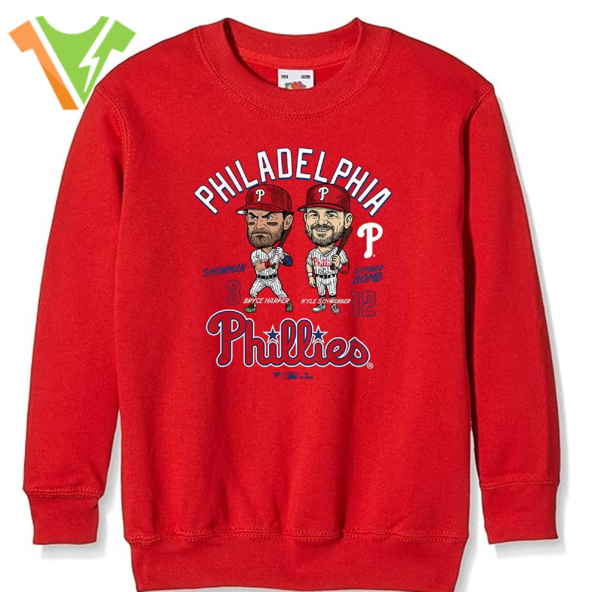 Bryce Harper & Kyle Schwarber Philadelphia Phillies Player Duo T-shirt Bryce Harper & Kyle Schwarber Philadelphia Phillies Player Duo T-shirt