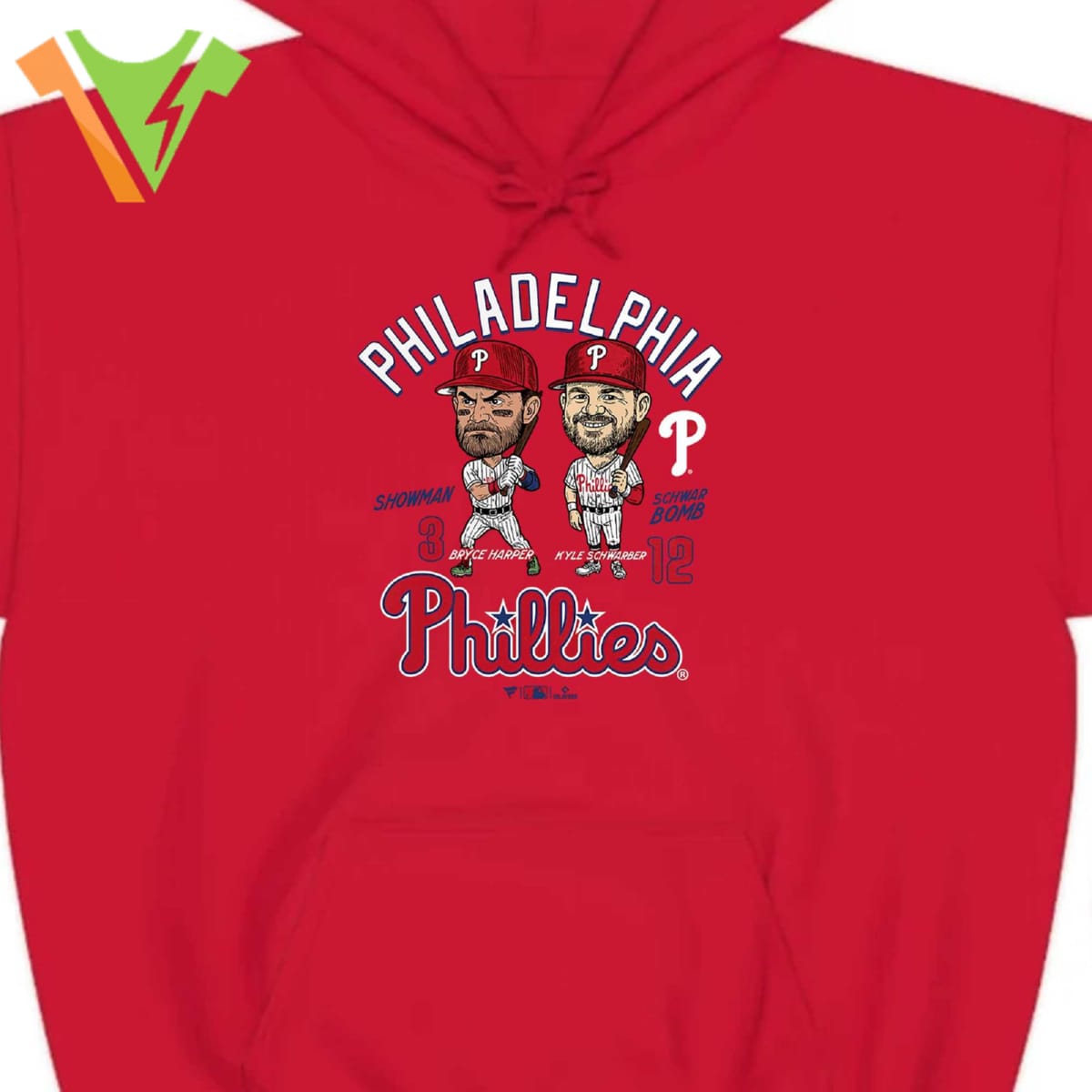 Bryce Harper & Kyle Schwarber Philadelphia Phillies Player Duo T-shirt Bryce Harper & Kyle Schwarber Philadelphia Phillies Player Duo T-shirt